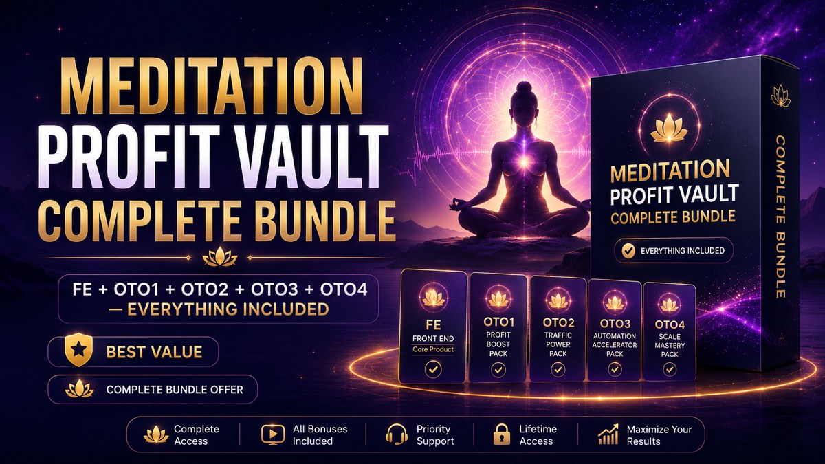 Meditation Profit Vault Complete Bundle banner